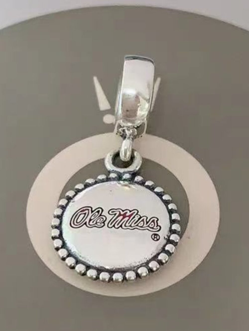 Pandora Ole Miss Dangle Charm, Mississippi Travel Charm
